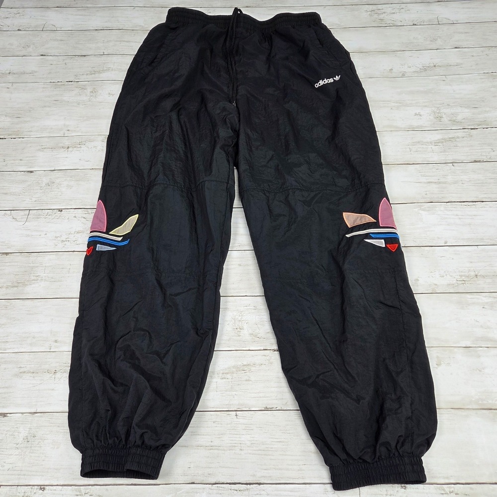 Adidas Originals Primegreen Track Pants Joggers Men L Black Multi Trefoil H22863